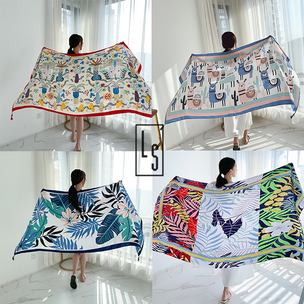 Khăn Choàng BOHO Đi Biển - Khăn Choàng Thổ Cẩm Vintage