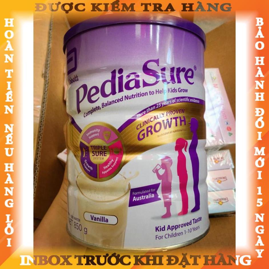 Sữa Pediasure Úc 8g vị vani date 11  trongnhan