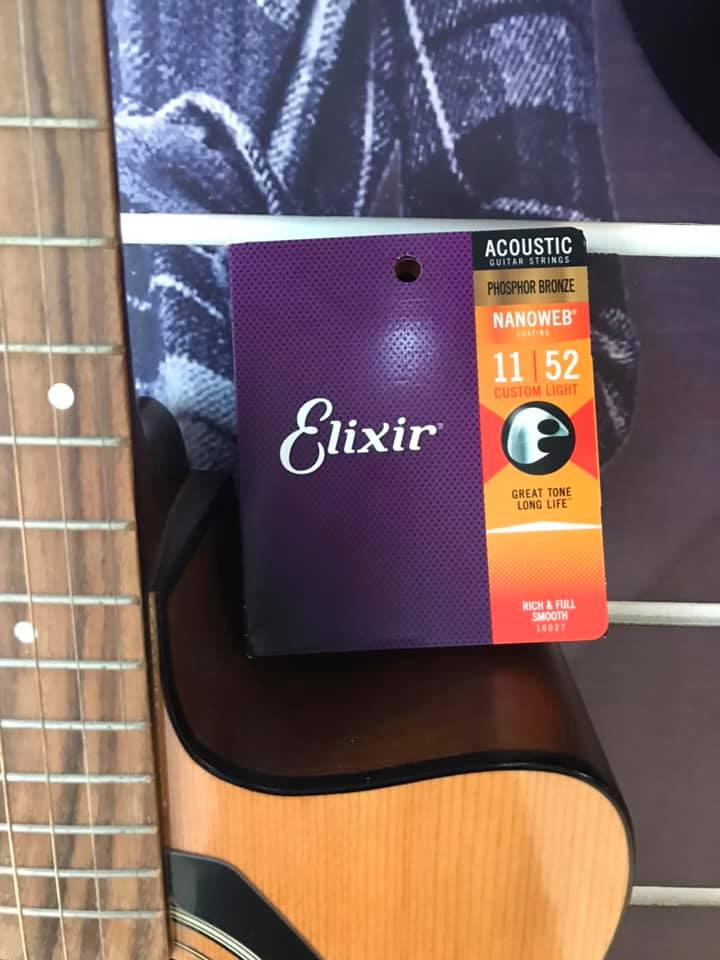 Dây Đàn Elixir Acoustic PhosPhor cỡ 11 chính hãng 16027 - Phân Phối Chính Hãng SolG