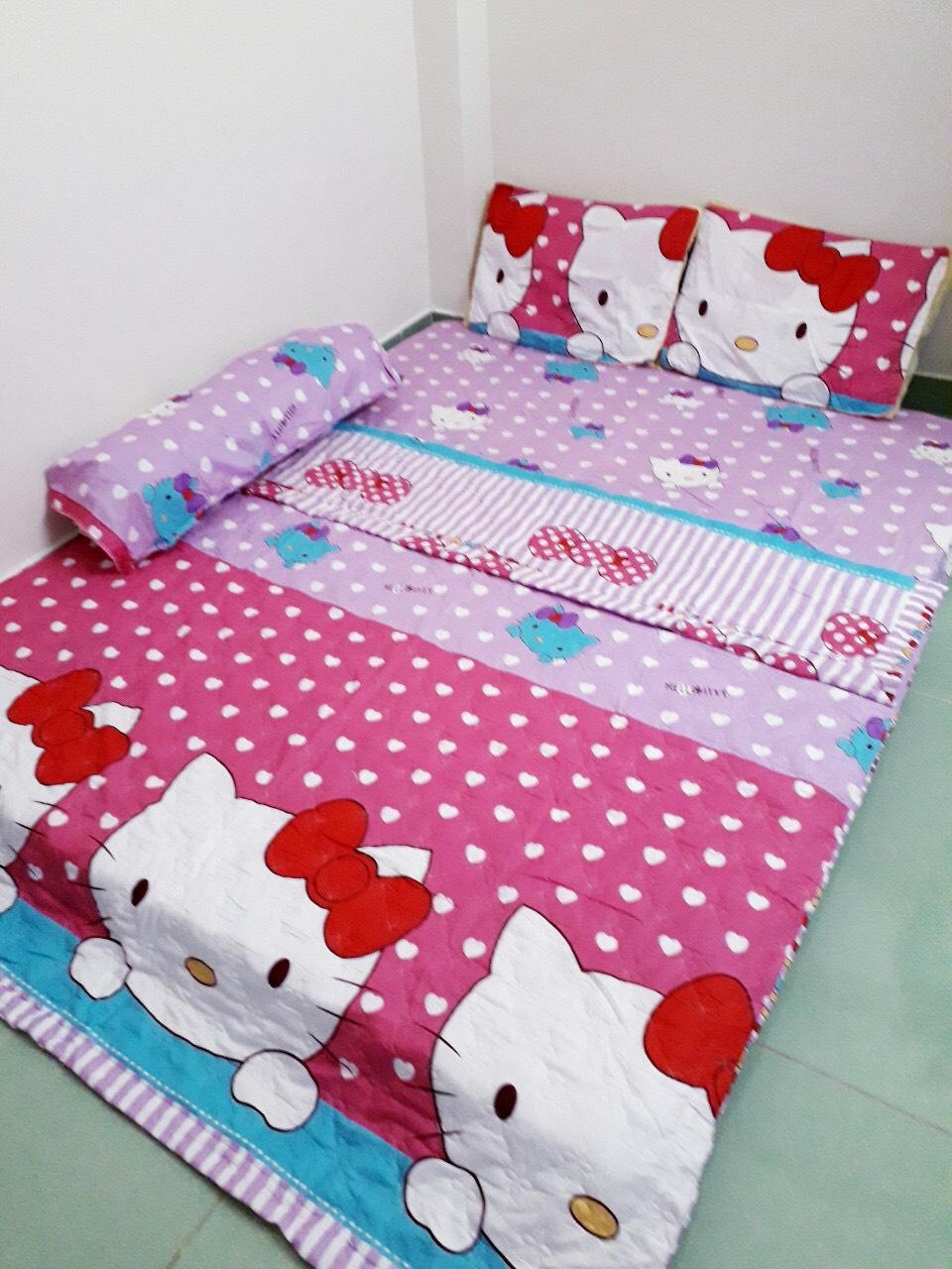 Bộ chăn drap 5 món- bộ drap giường- BỘ GRAP CT CAO CẤP