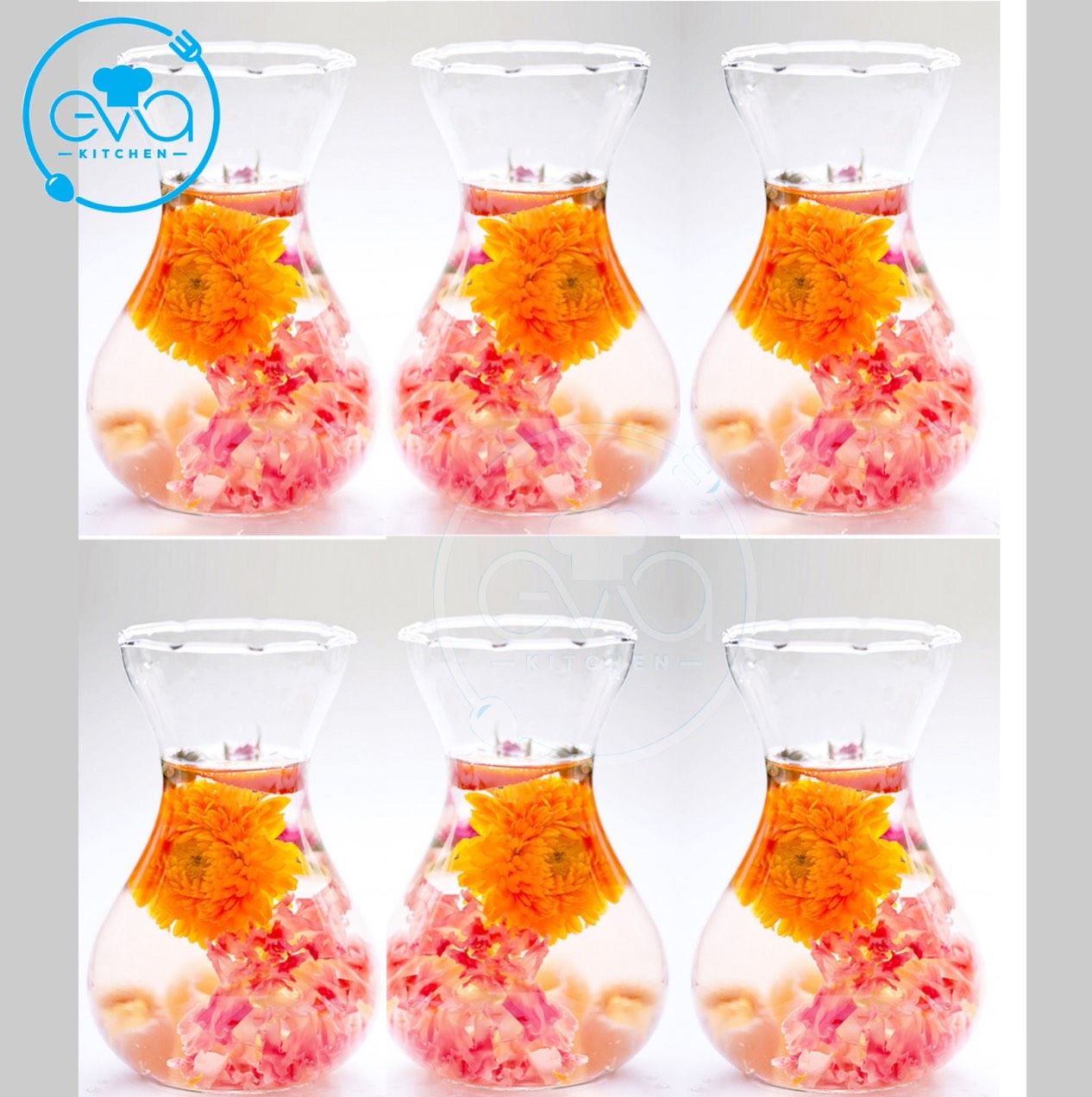 Bộ 10 Ly Thuỷ Tinh Đựng Sinh Tố Trà Sữa Dáng Miệng Loe 350 Ml M1038