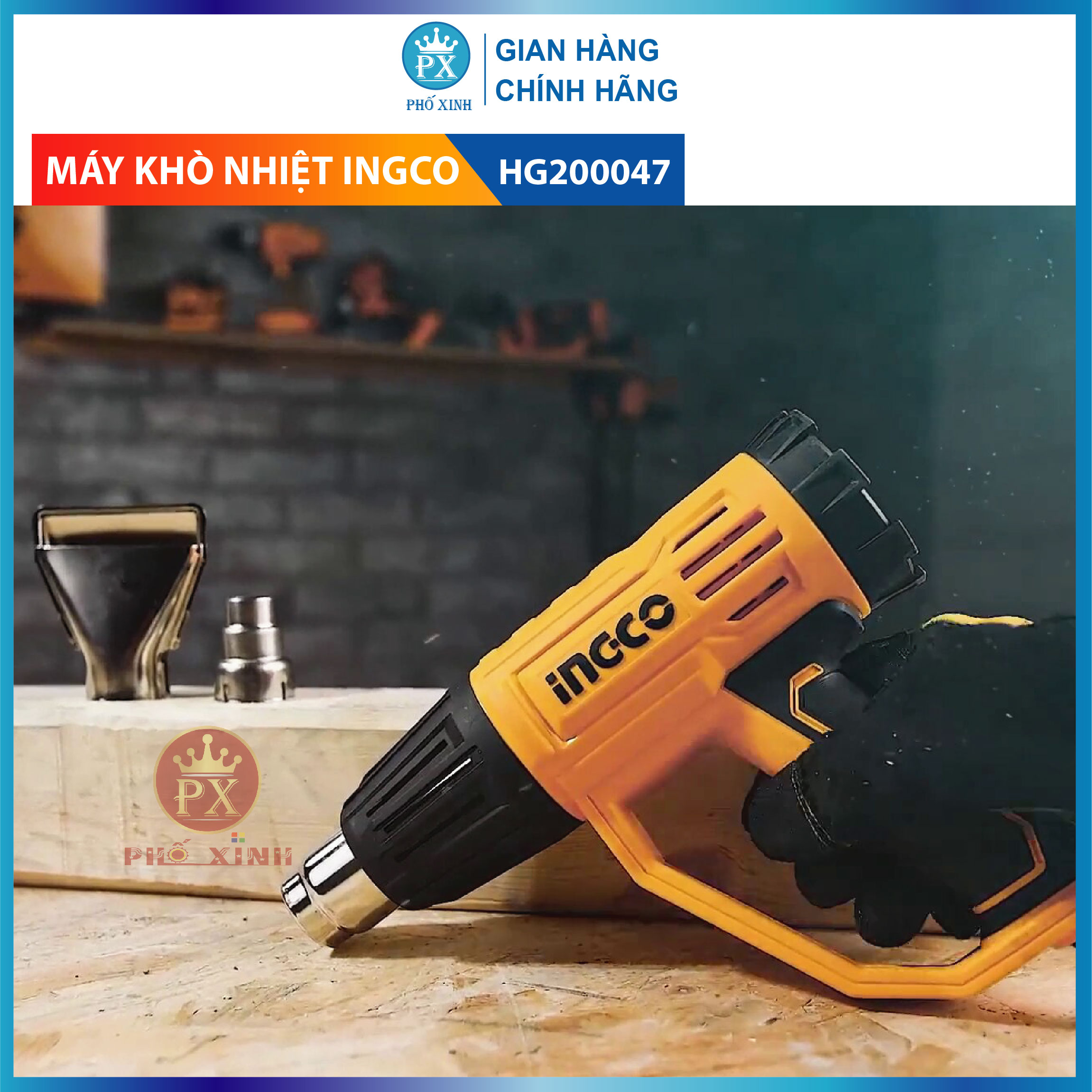 Máy thổi nhiệt INGCO - HG200028-HG200047