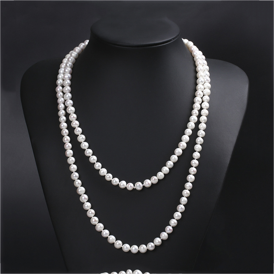 Vòng Cổ Ngọc Trai Nước Ngọt Thật Tự Nhiên BO42 2 Tầng 3 tầng - Bảo Ngọc Jewelry