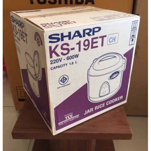 Nồi Cơm Điện 1.8 lít Sharp KS-19ET -Hàng Nhập Thái Lan