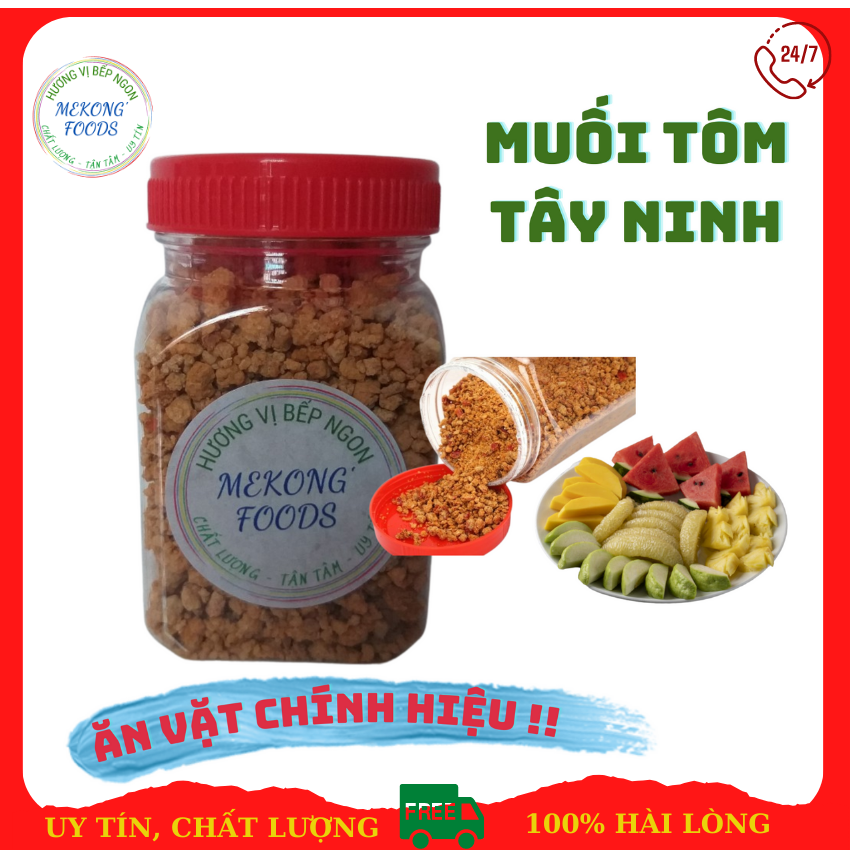 Muối Tôm Tây Ninh hủ 500gr Siêu Ngon