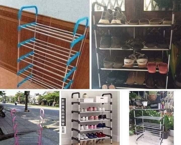 KỆ GIẦY 5 TẦNG INOX