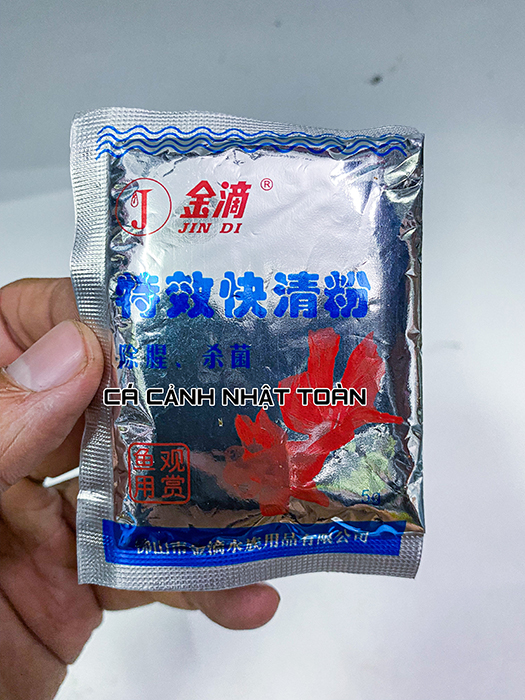"hoàn tiền đến 10%" men vi sinh jindi làm trong nước, khử mùi tanh cho bể cá cảnh gói 5g