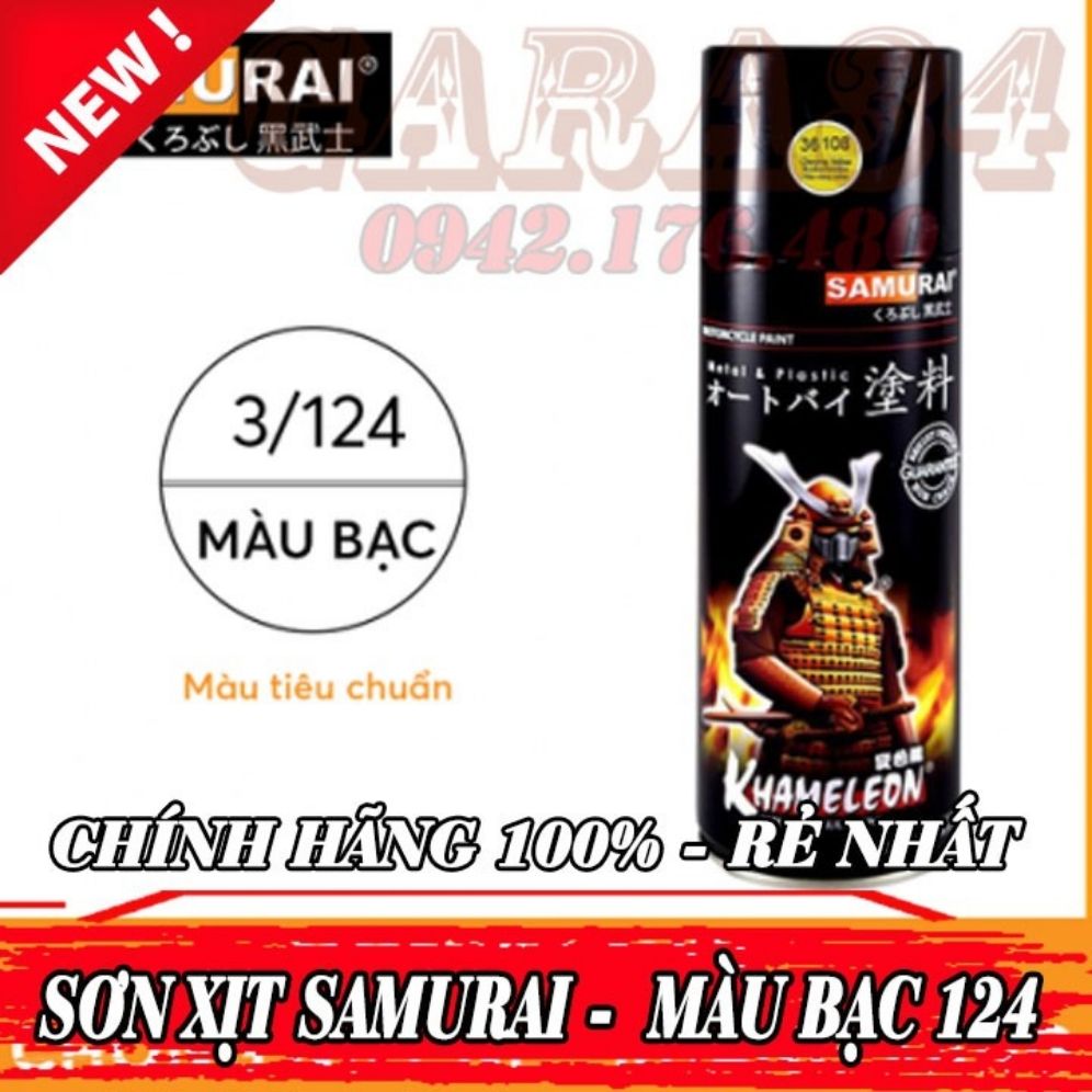SƠN SAMURAI MÀU BẠC 124 - MÀU NỀN CƠ BẢN