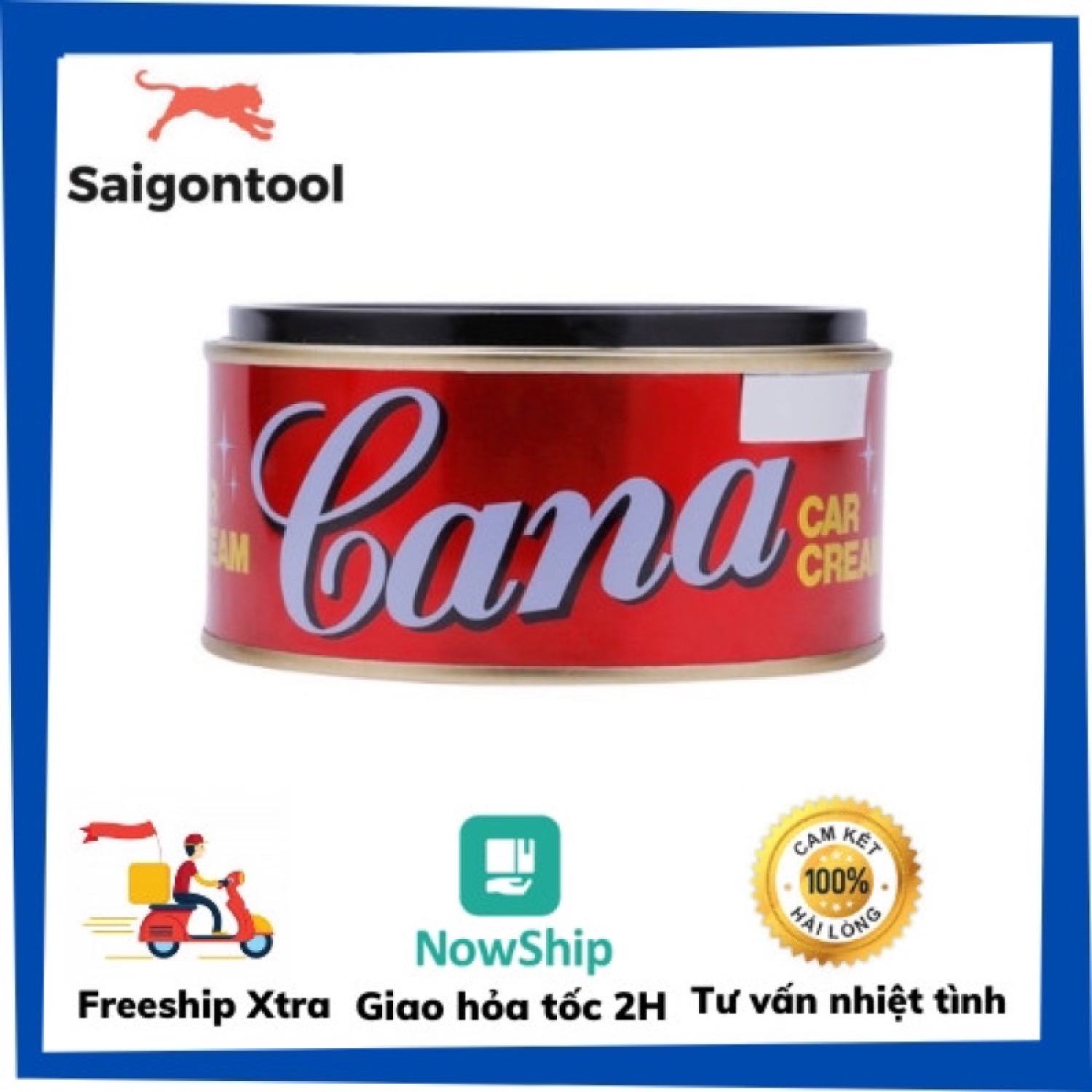 Kem đánh bóng xóa trầy xước sơn ô tô - xe máy cana car cream 100g - 220g