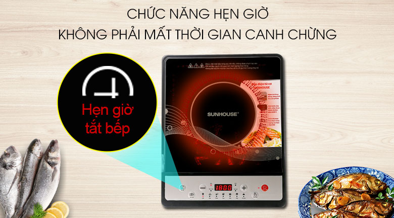 [HCM]Bếp điện từ cơ Sunhouse SHD6149 (tặng kèm nồi inox)