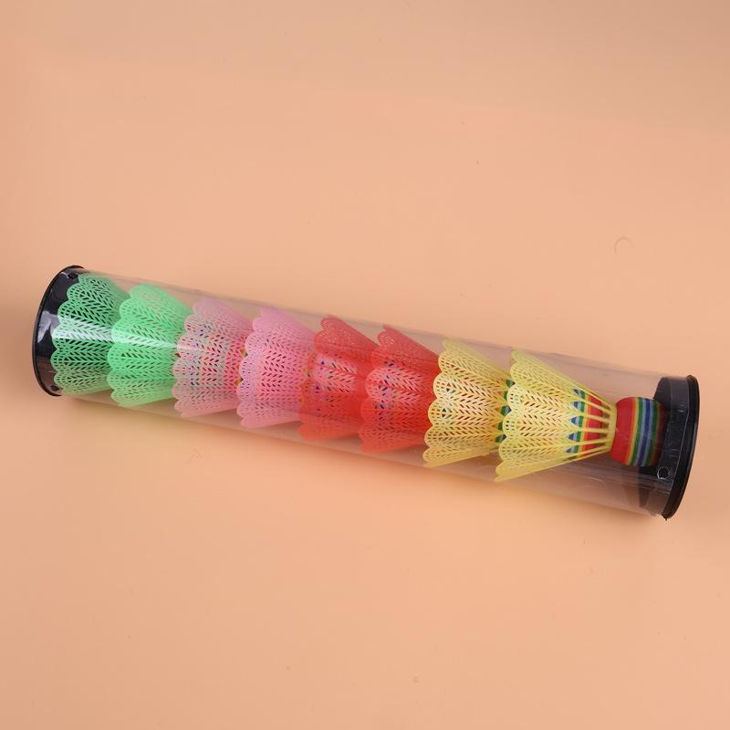 Cầu lông nhựa ống 6 quả (Màu như hình)