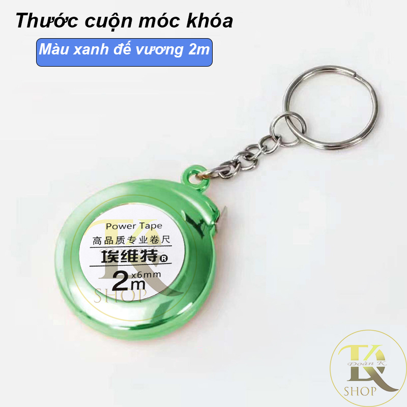 Thước cuộn thép móc khóa 2 mét