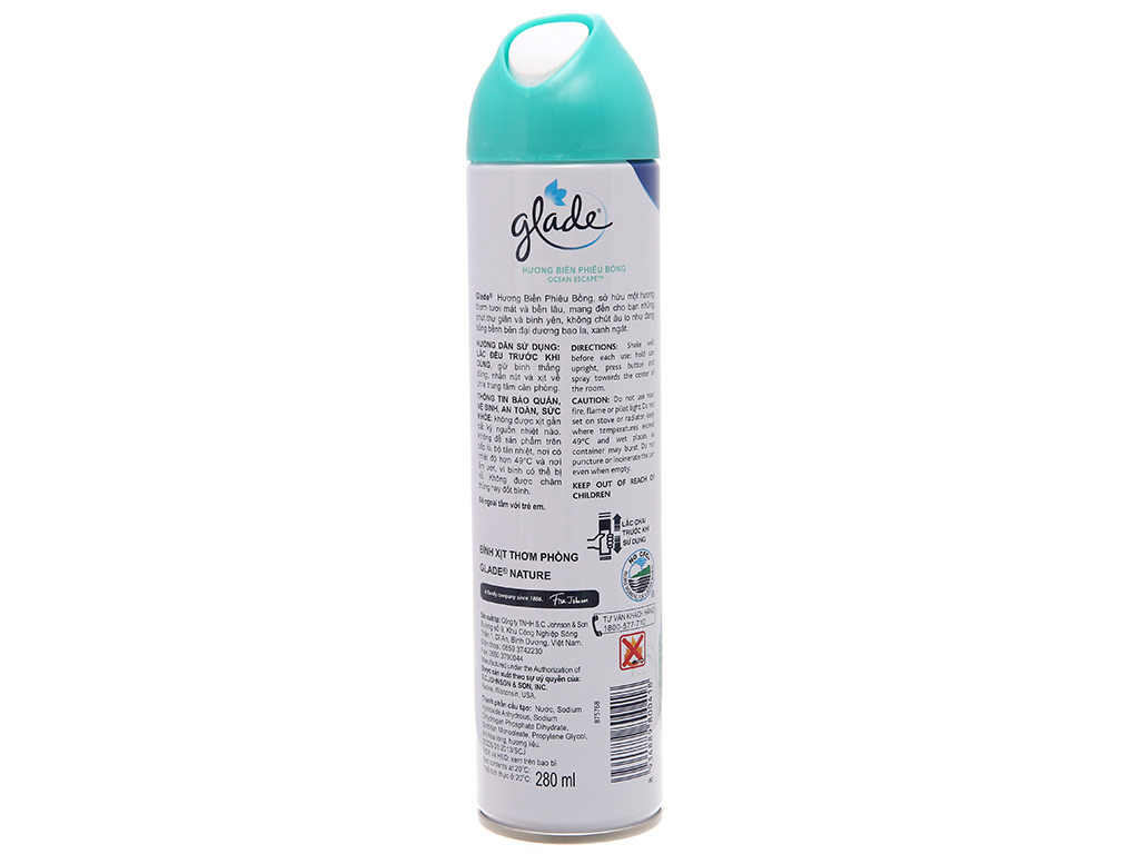 Xịt Phòng Glade Hương Biển Phiêu Bồng 280ml