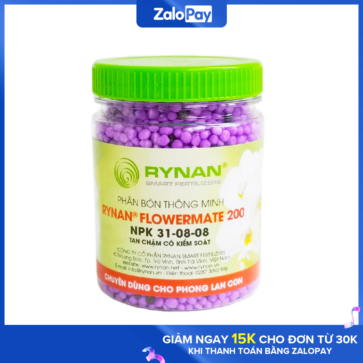 Phân Bón Tan Chậm Cho Lan Rynan Flowermate 200 Dạng Thông Minh