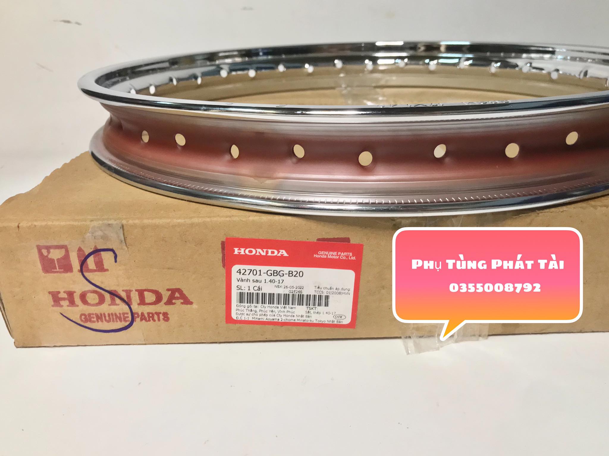 Niềng - Vành Goshi 1.4 Dream - Wave Chính Hãng Honda