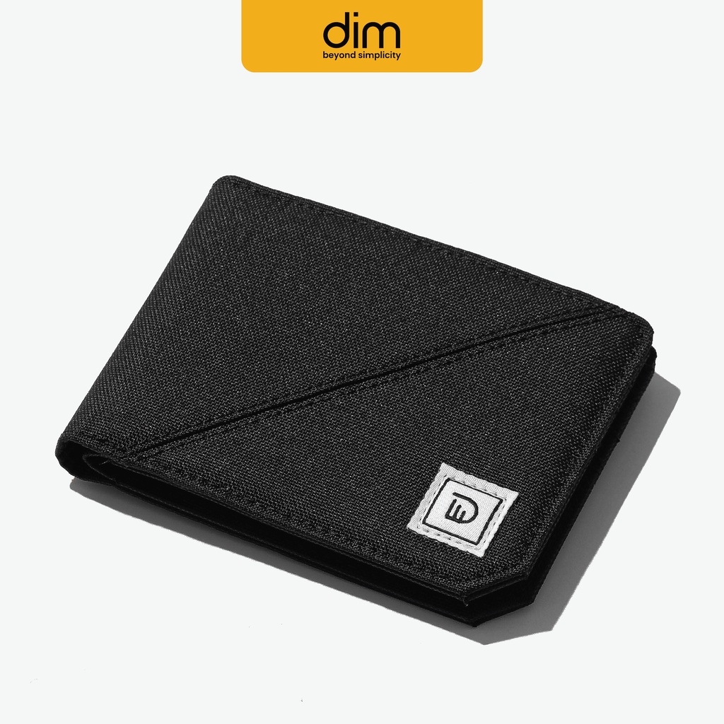 Ví Vải DIM Basic Wallet Unisex ( Đựng 6 - 10 Thẻ  Vải Polyester Canvas Chống Nước Thiết Kế Tối Ưu Chứa Đựng) - Màu Đen