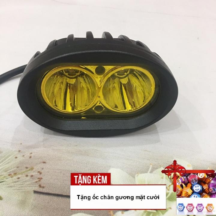Độ xe máy  cực chất với đèm trợ sáng L2 (ánh sáng Vàng) - TẶNG KÈM NGAY ỐC CHÂN GƯƠNG MẶT CƯỜI