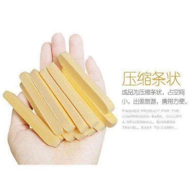 ⛔GIADUNGHOALONG⛔ Miếng mút rửa mặt dạng nén (VỈ 12 MIẾNG)