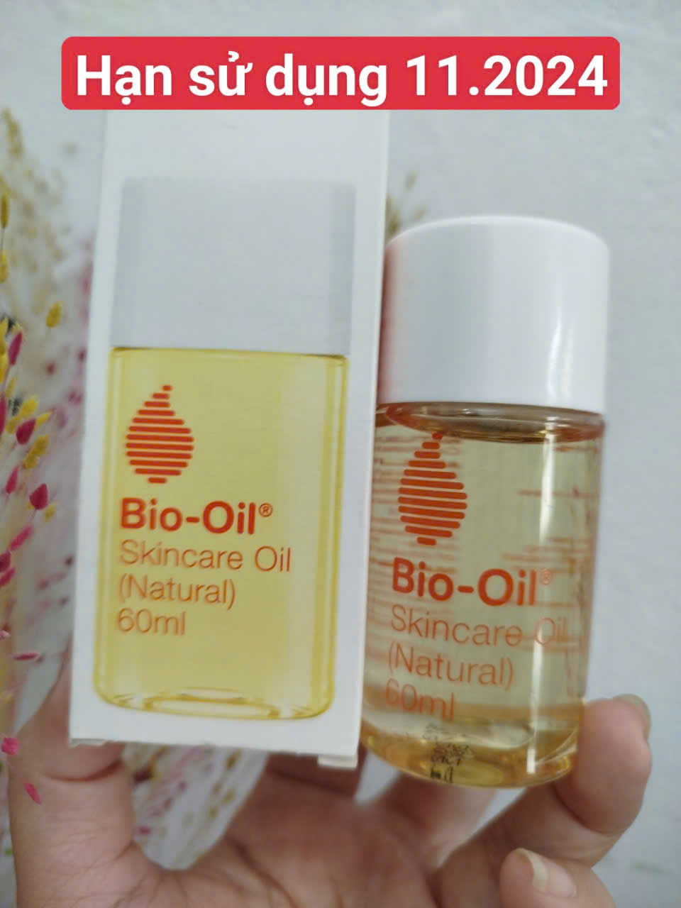 Tinh dầu trị rạn da sẹo thâm bio oil skincare oil natural 125ml chiết xuất thảo dược an toàn cho mẹ bầu và trẻ em
