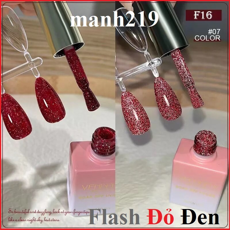 Sơn Nhũ Flash Vendeeni Đỏ Đen Siêu Sáng -sinailmi