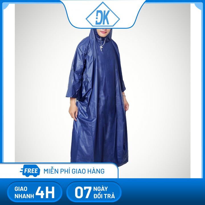 Áo mưa nhựa cánh dơi xẻ tà size lớn