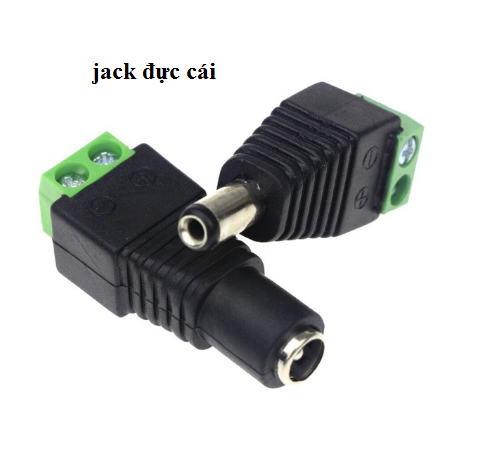2 cặp jack dc nguồn 5.5x 2.1mm - đực+ cái