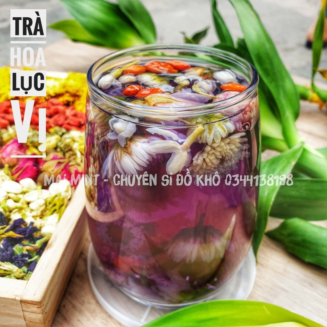 Lục Trà Hoa (Trà Hoa Mix 6 Vị) - Hộp 10 Set
