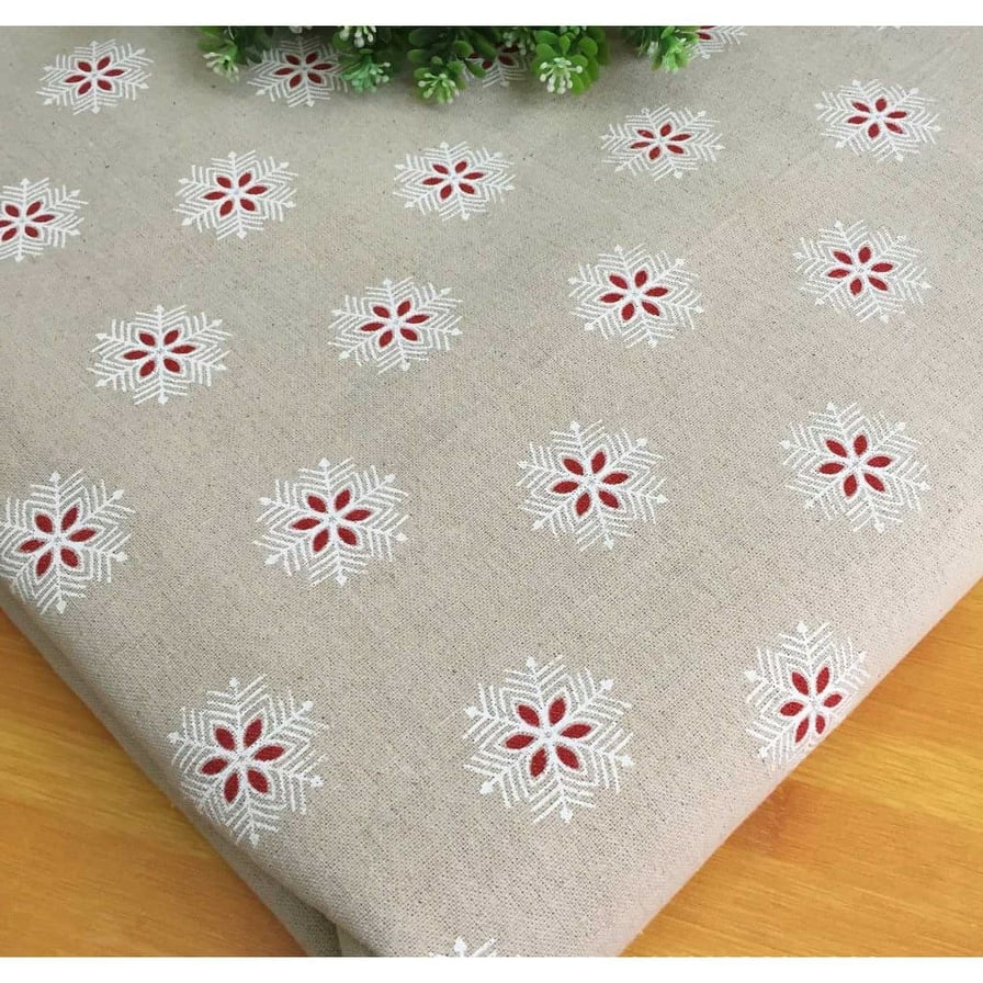 [HCM]Vải bố vải canvas mẫu hoa tuyết