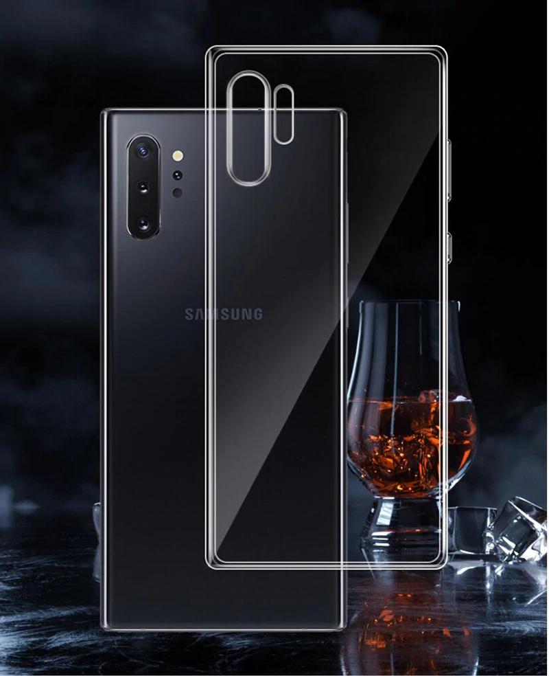 Ốp lưng dẻo trong suốt điện thoại Samsung Galaxy Note 10 / Note 10 Pro / Note 10 Plus / Note 10 Lite