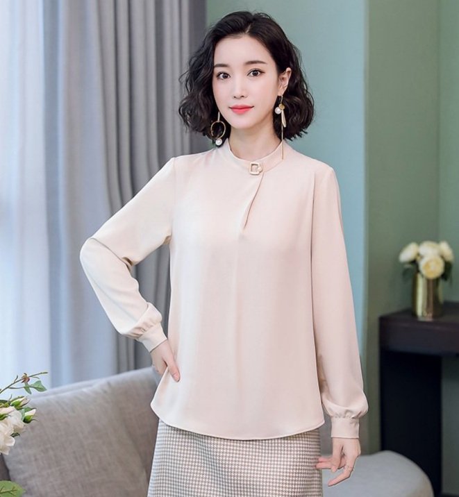ÁO KIỂU CỔ CÁCH ĐIỆU TAY DÀI💕𝑭𝑹𝑬𝑬𝑺𝑯𝑰𝑷💕[Giá gốc tận xưởng]