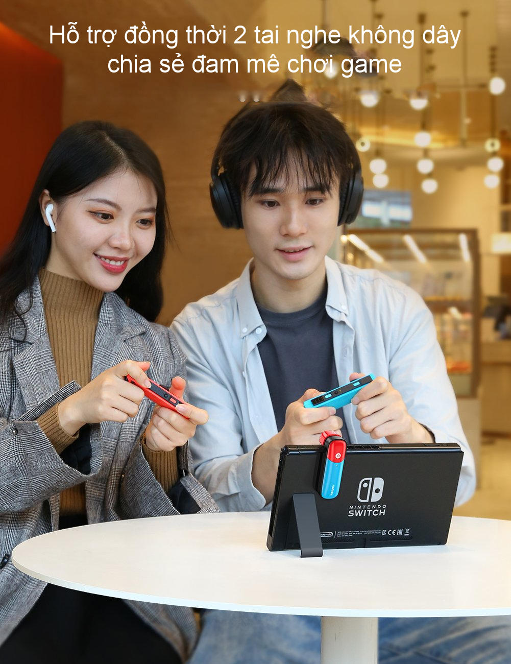 Bộ phát Bluetooth cho máy chơi game Nintendo Switch hỗ trợ APTX Low Latency UGREEN 80188