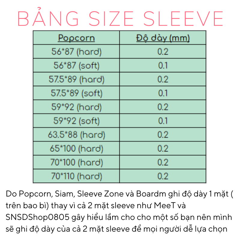 ❌ SIÊU DÀY ❌ Sleeve MeeT 108*155 Đựng Thẻ Bài, Postcard