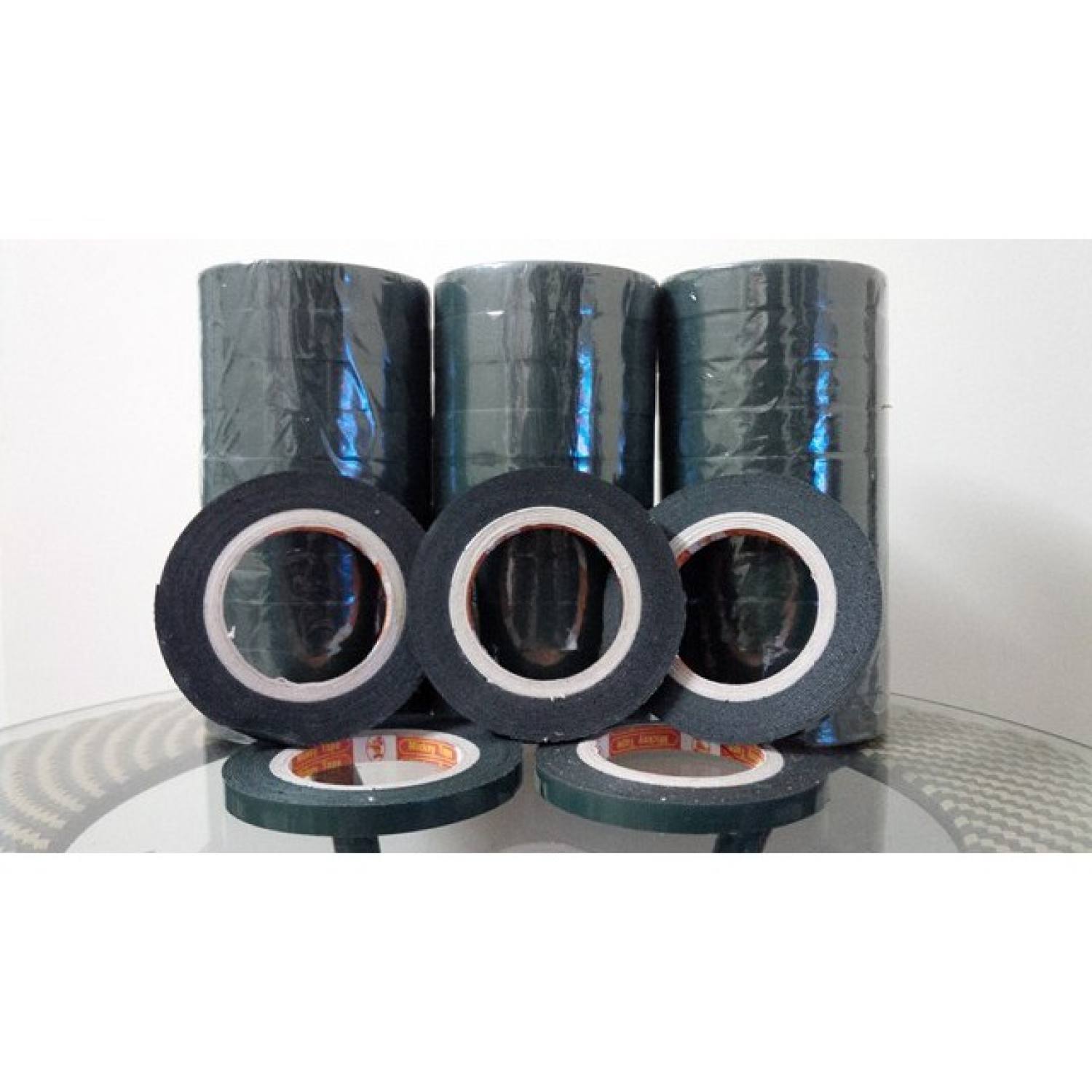 COMBO 2  Băng Dính 2 Mặt Xốp Xanh Đen 2Cm