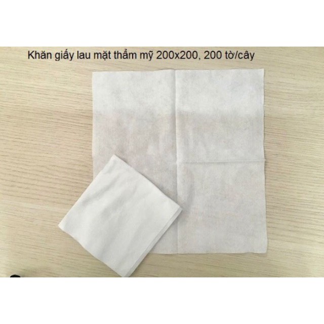 Giấy lau thẩm mỹ, spa 200 tờ/ cây