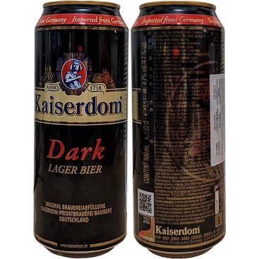 Bia Kaiserdom Dark - nhập khẩu Đức - 1 lon 500ml