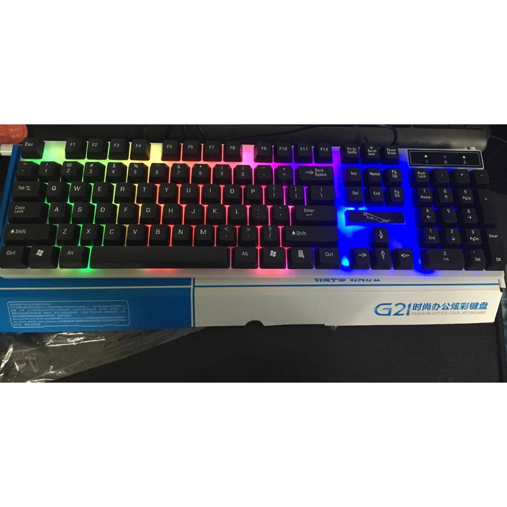 BÀN PHÍM LED 7 MÀU GAME G21