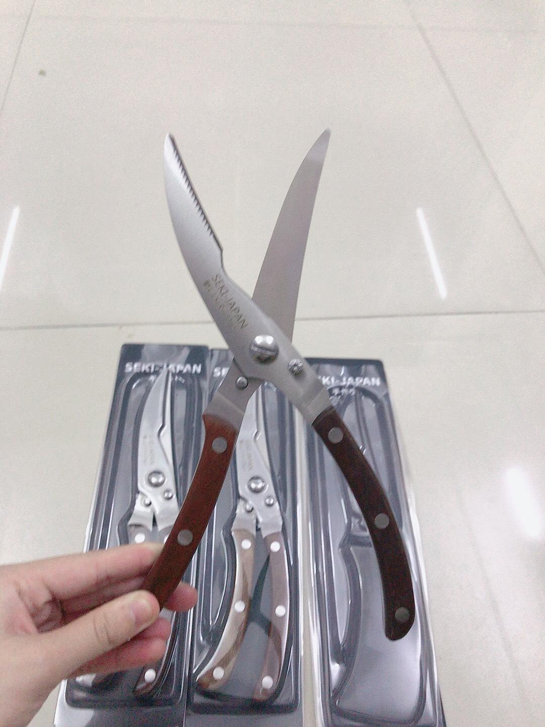 Kéo cắt gà cán gỗ Seki JAPAN