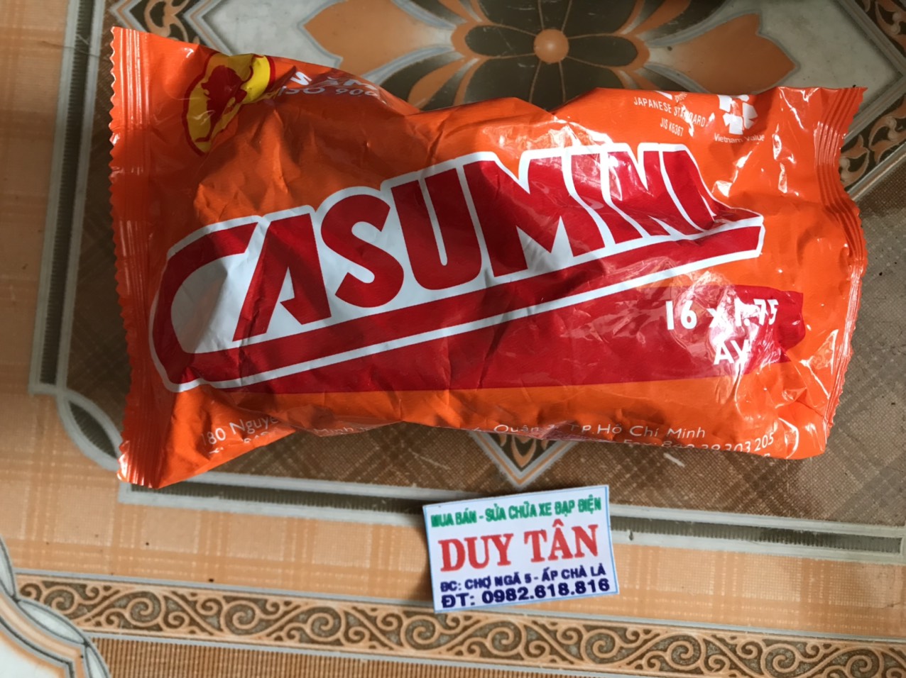 săm ( ruột) xe đạp 380