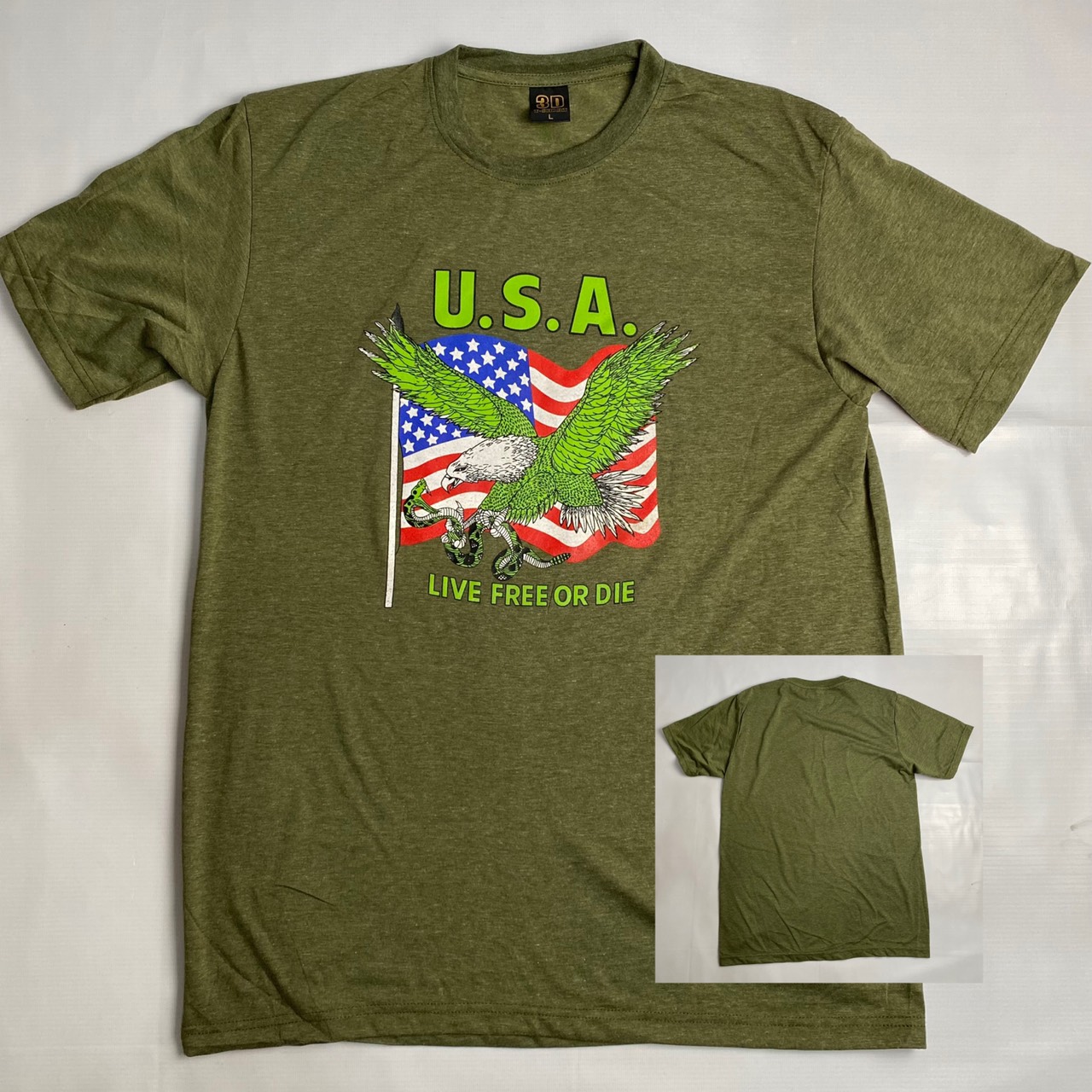 Áo thun đúc 3D in hình phong cách lính Us.army