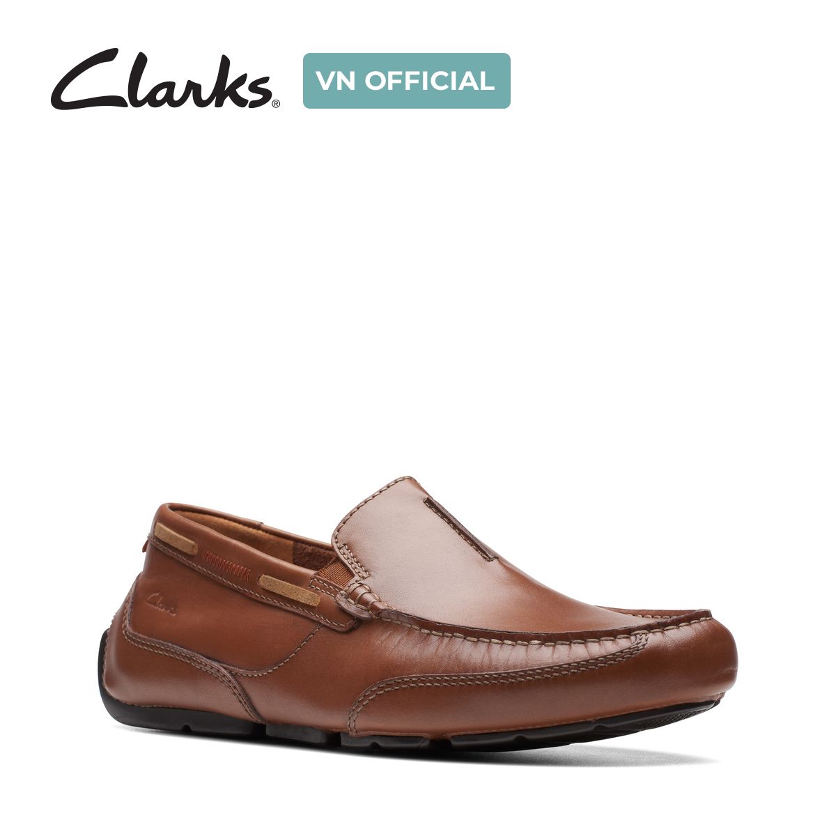 Giày Lười Da Nam Clarks - Markman Seam