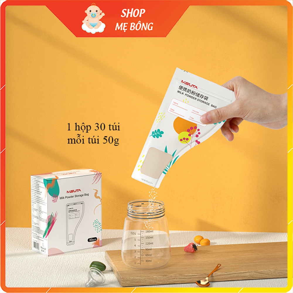 Túi đựng sữa bột Misuta hộp 30 túi