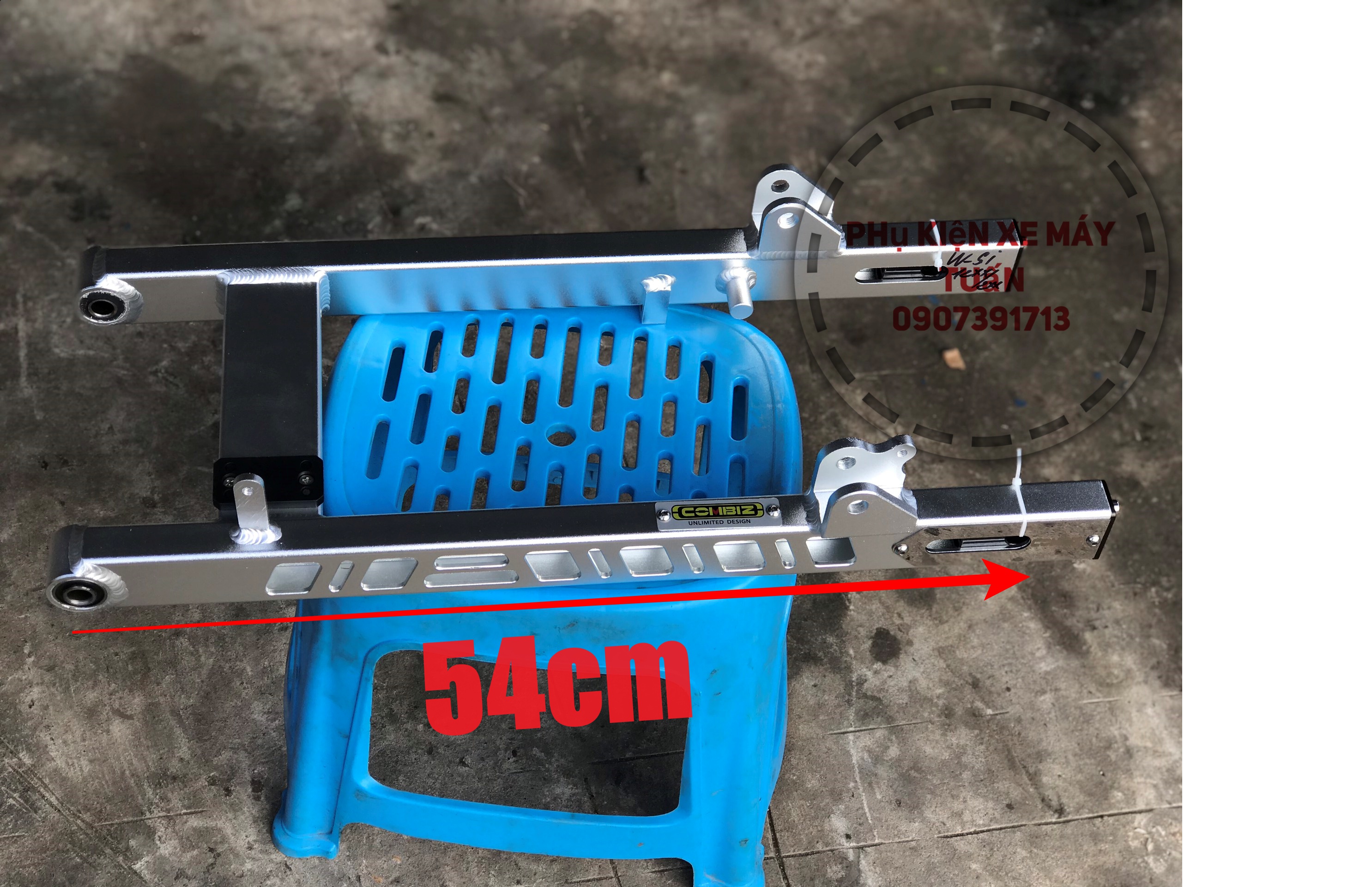 Gắp Nhôm combiz phay lổ dài 54cm