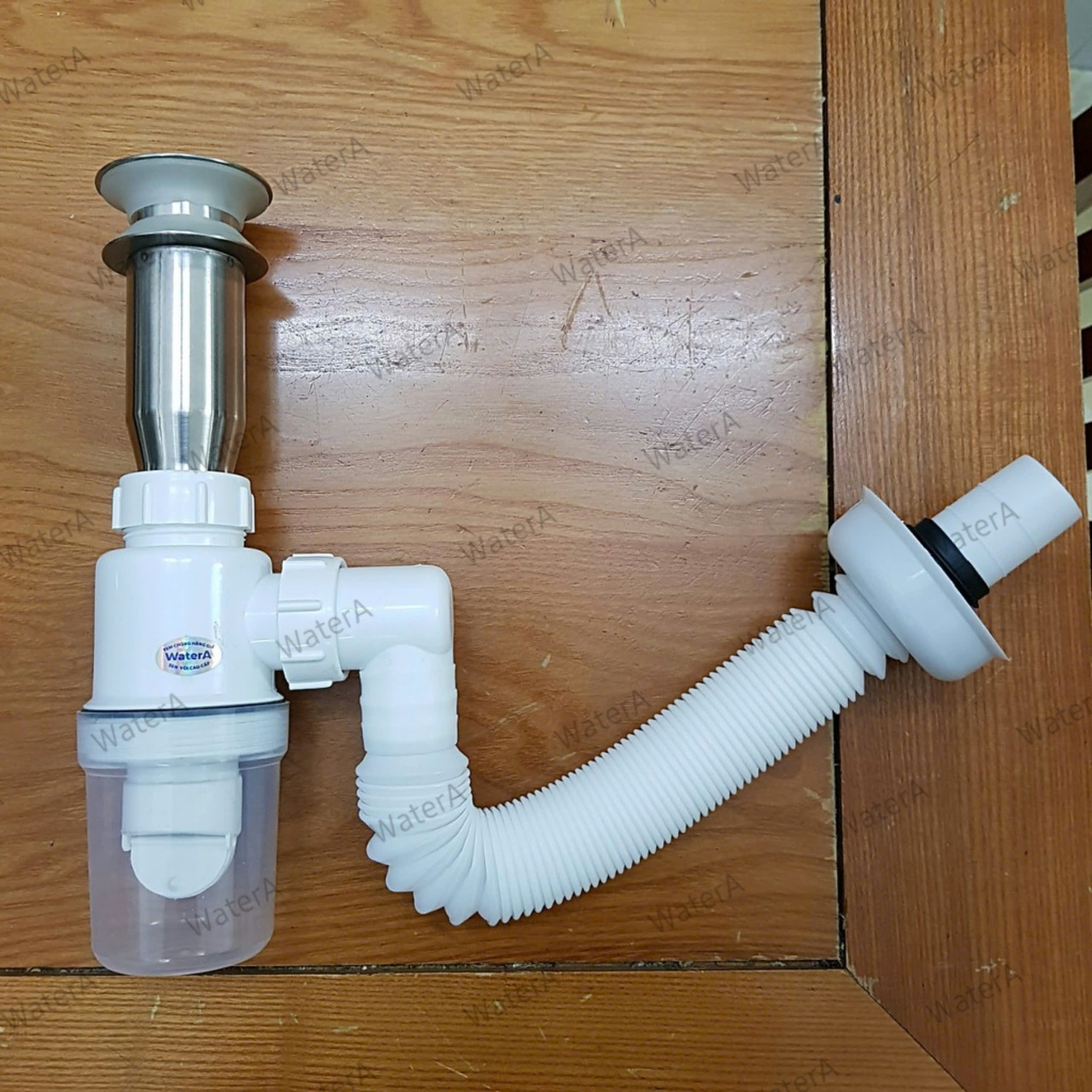 Bộ xả lavabo nhấn ruột gà cao cấp
