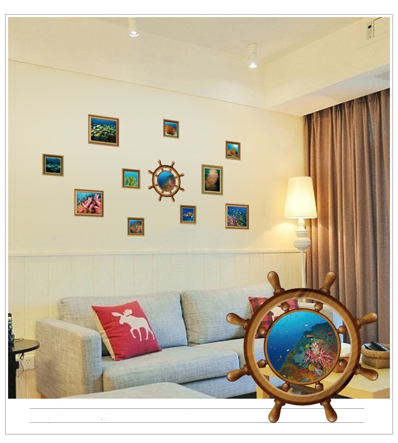Tranh decal, giấy dán tường :Đại dương bí ẩn