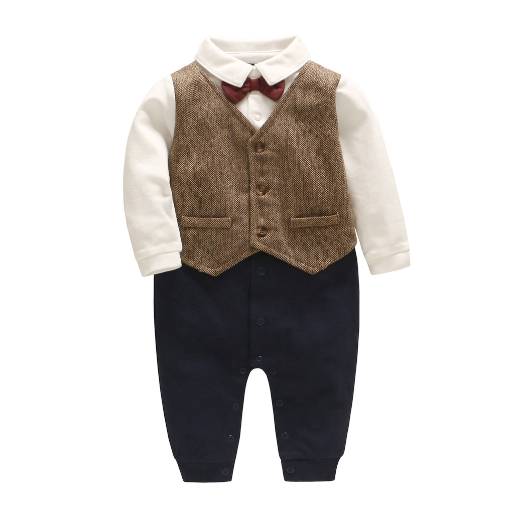 Jumpsuit giả vest cho bé trai
