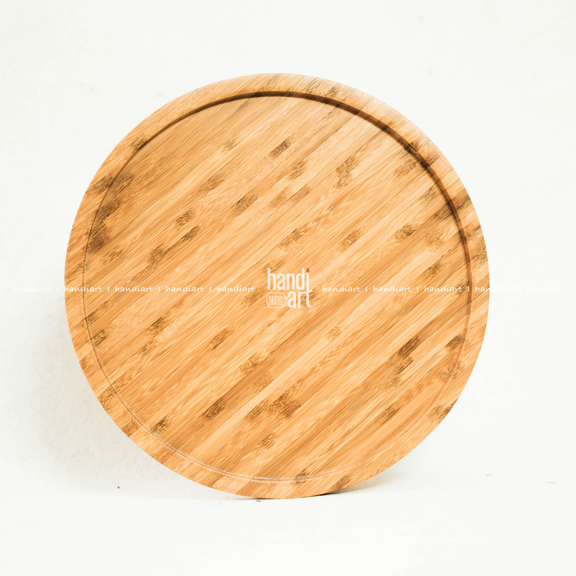 Khay tròn gỗ tre, khay đa dụng (35cm)
