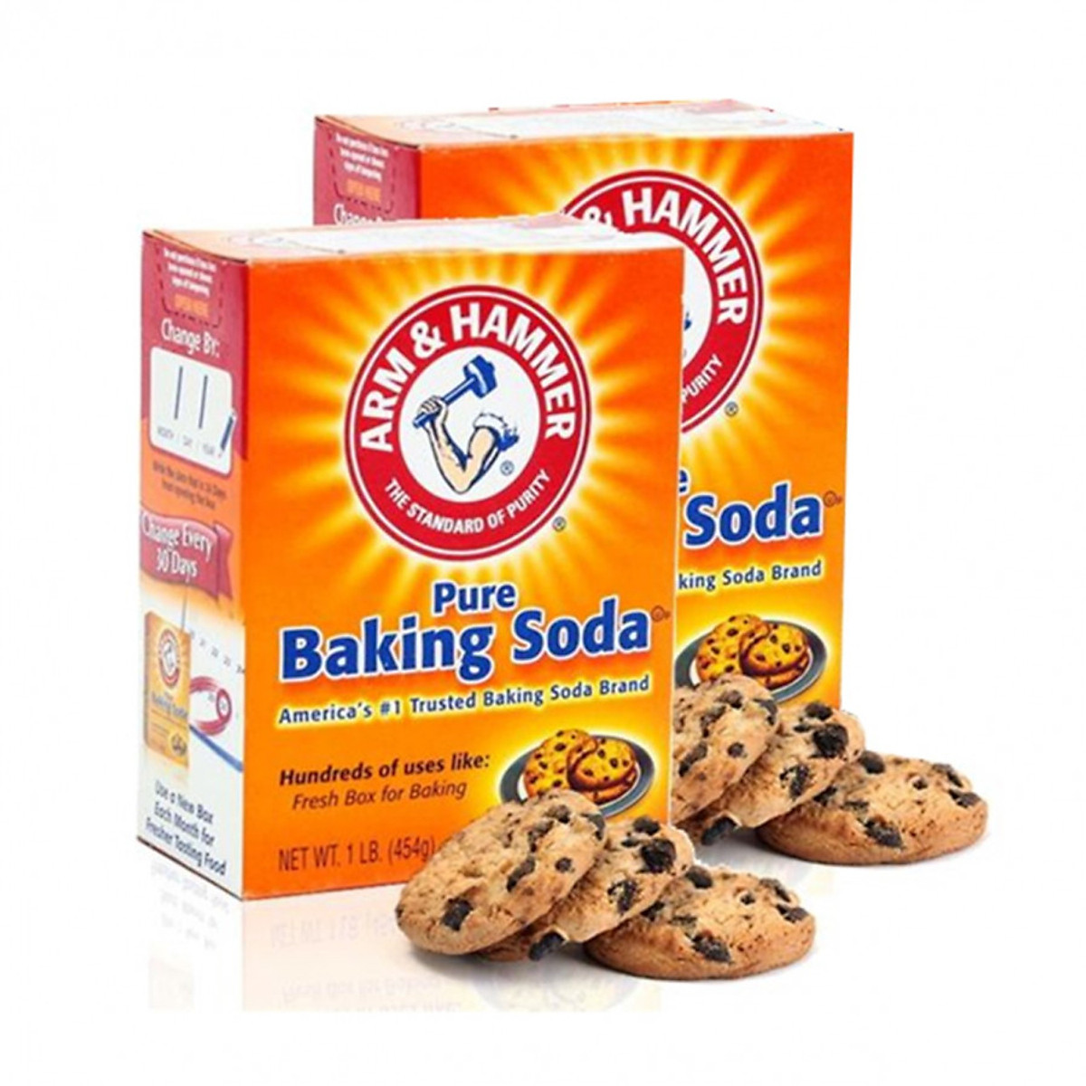 Bột baking soda Arm & Hammer hộp 454g