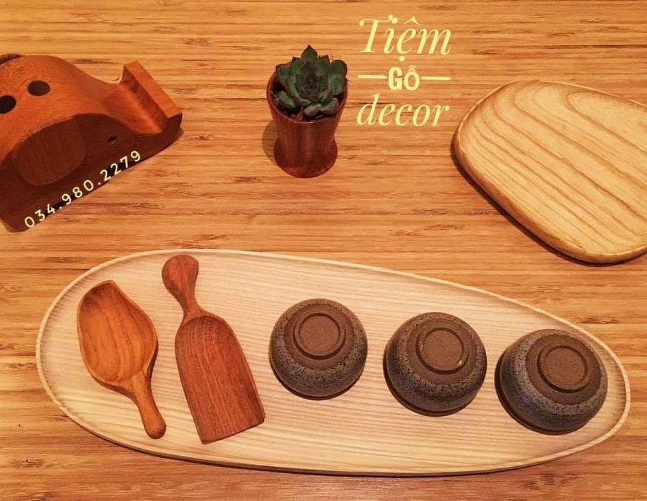 Wooden spice spoon