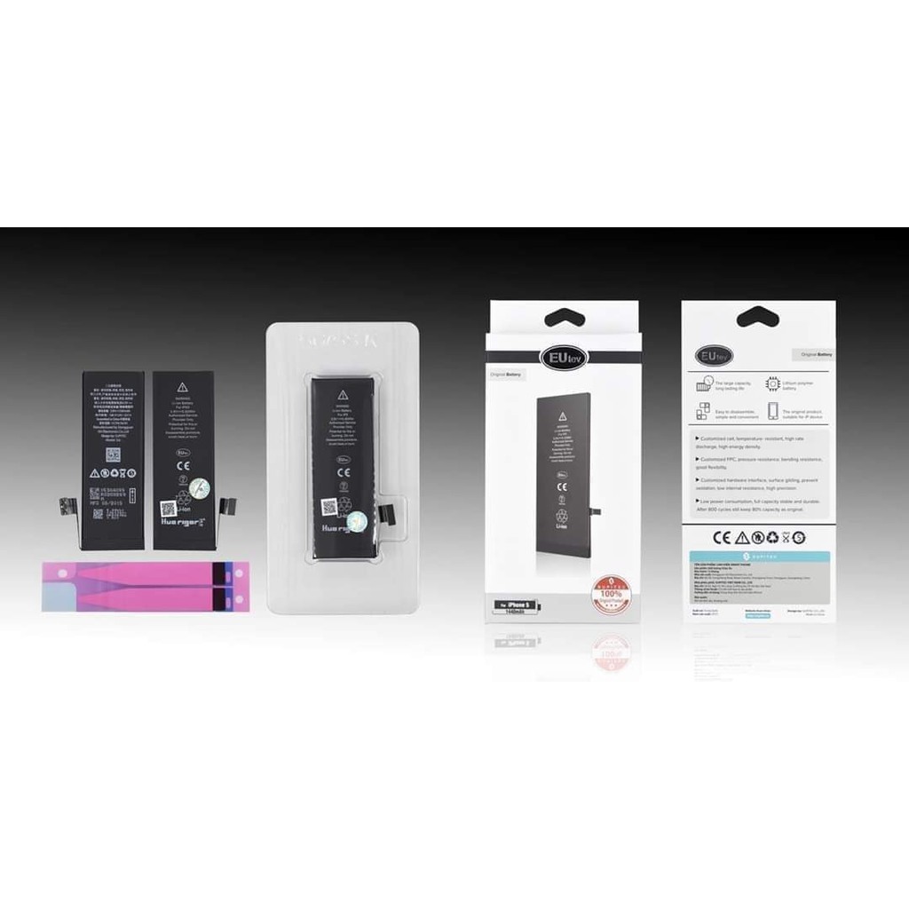 Pin iPhone EUTev chính hãng (xuất khẩu EU),dành cho iphone4,4s,5,5s,6,6s,6plus,6splus,7,7plus,8,8plus,iphone x