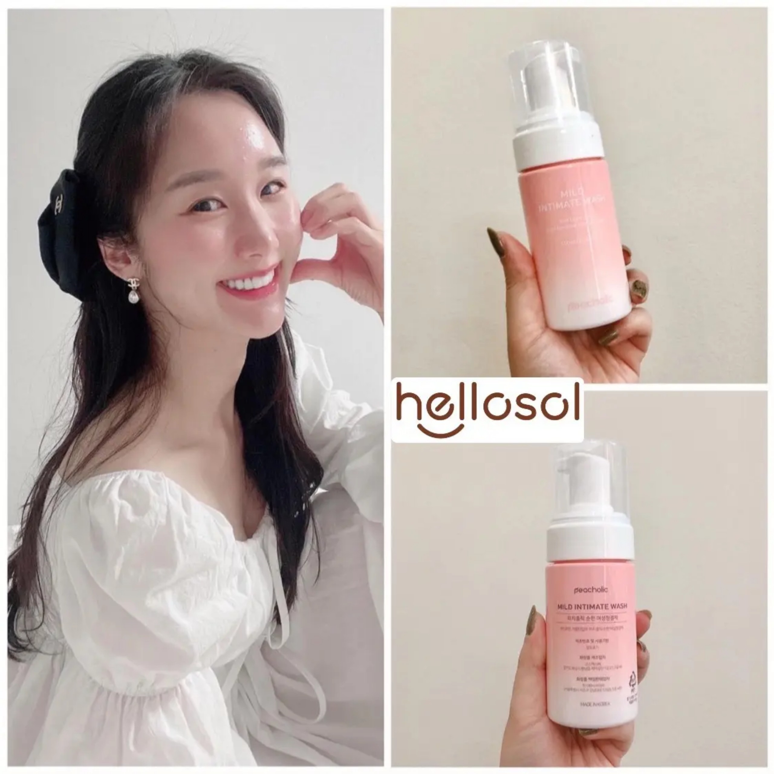 PC_005 Dung dịch vệ sinh tạo bọt Peacholic Mild Intimate Wash